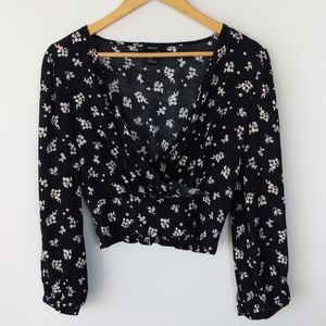 Forever 21 Floral Wrap Top